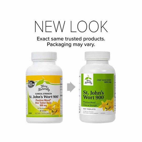 St. John's Wort 900 Clinical Strength, 60 Tablets, TNT