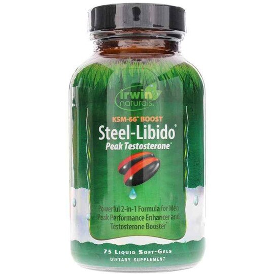 Steel-Libido Peak Testosterone, 75 Liquid Softgels, IRN