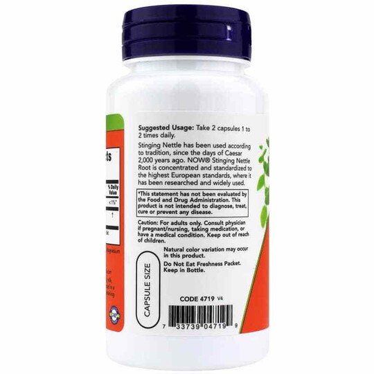 Stinging Nettle Root Extract 250 Mg, 90 Veg Capsules, NOW
