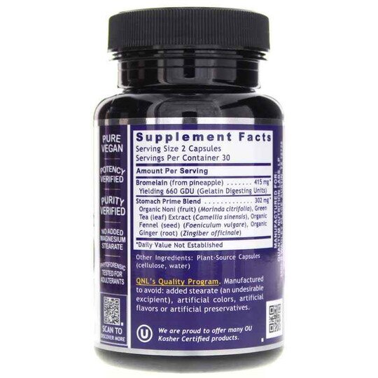 Stomach Support, 60 Veg Capsules, QNL