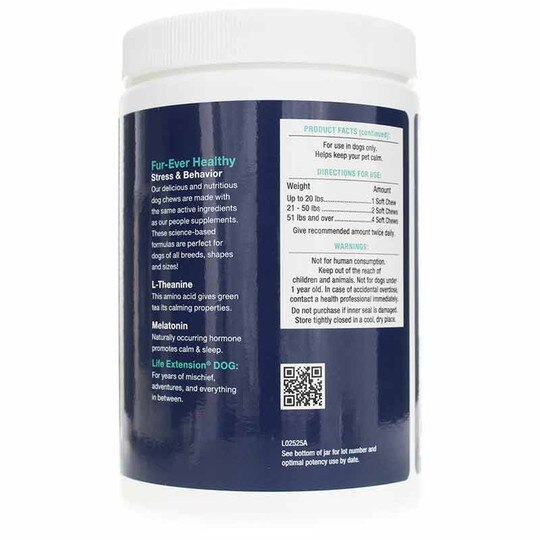 Stress & Behavior for Dogs, 120 Soft Chews, LFE