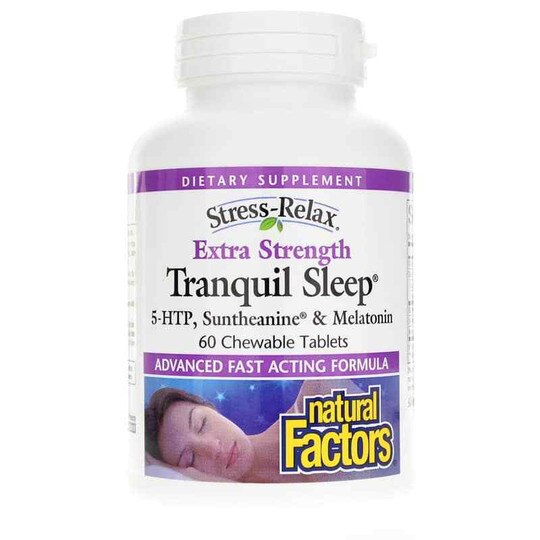 Stress-Relax Extra Strength Tranquil Sleep, 60 Chewable, NF