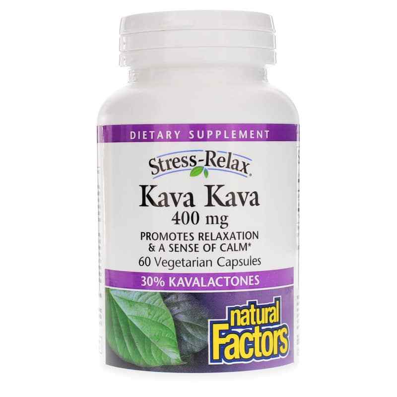 StressRelax Kava Kava 400 Mg, Natural Factors