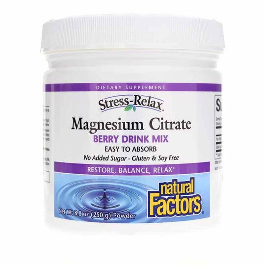 StressRelax Magnesium Citrate, Natural Factors
