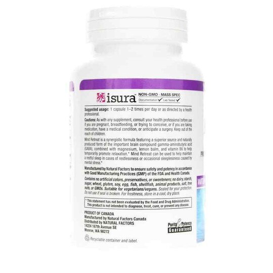 Stress-Relax Mind Retreat, 60 Veg Capsules, NF