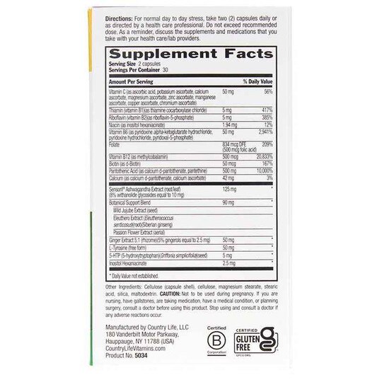 Stress Shield, 60 Veg Capsules, CTL