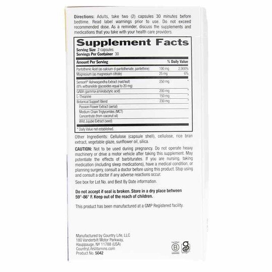 Stress Shield Nighttime, 60 Vegan Capsules, CTL