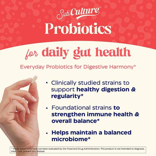 Subculture Probiotic Daily Gut Health, 30 Capsules, ENZ