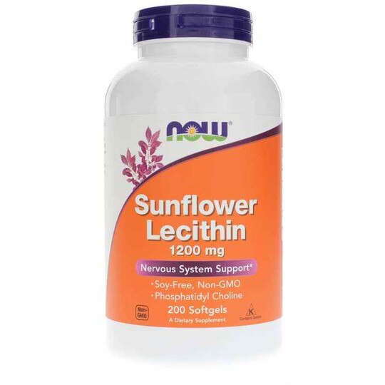 Sunflower Lecithin 1200 Mg, 200 Softgels, NOW