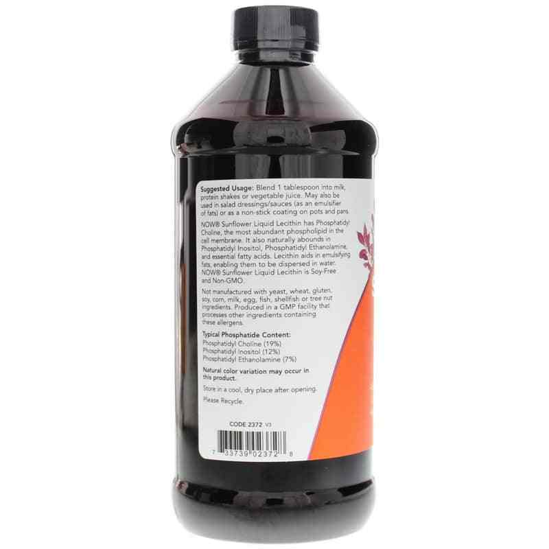 Sunflower Liquid Lecithin, NOW Foods