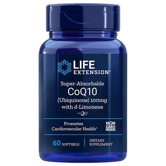 Super Absorbable CoQ10 100 Mg with d-Limonene, 60 Softgels, LFE