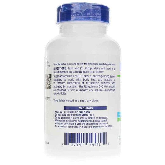 Super Absorbable CoQ10 100 Mg with d-Limonene, 60 Softgels, LFE