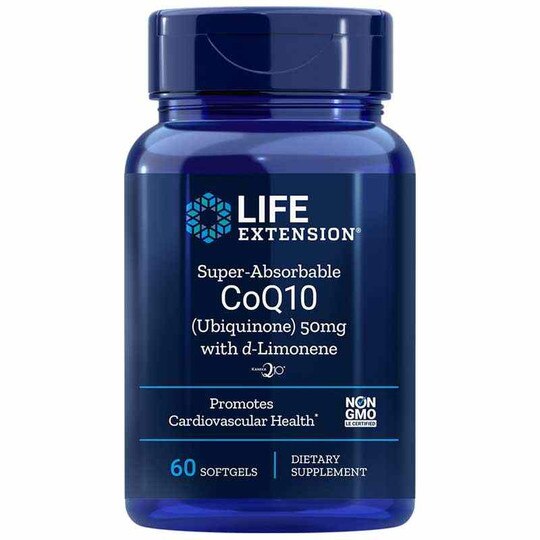 Super Absorbable CoQ10 50 Mg with d-Limonene, 60 Softge, LFE