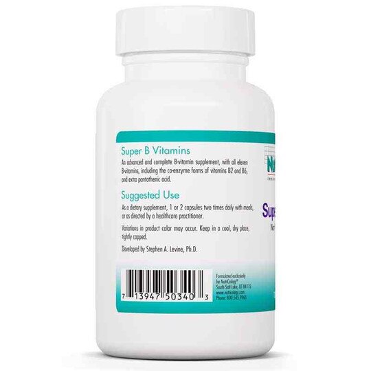 Super B Vitamins, 120 Veg Capsules, NTC