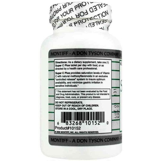 Super C Plus, 100 Tablets, MNT