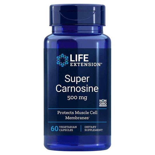 Super Carnosine 500 Mg, 60 Veg Capsules, LFE