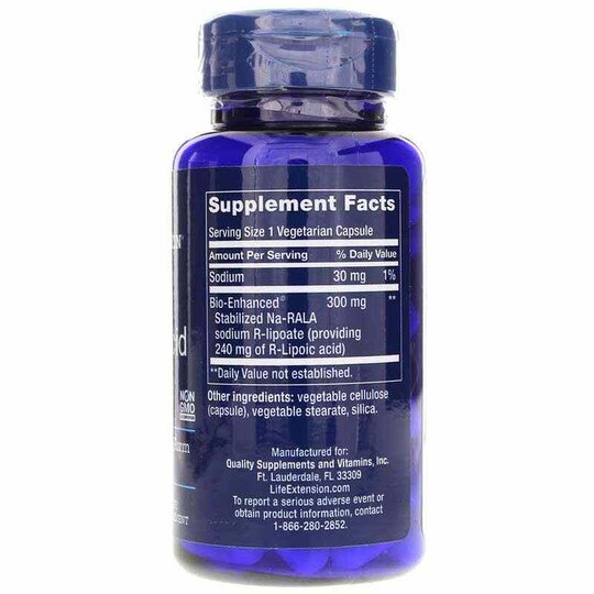 Super R-Lipoic Acid 240 Mg, 60 Veg Capsules, LFE