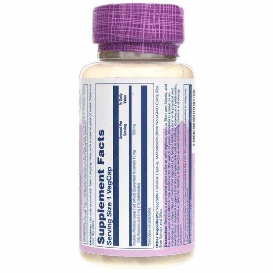 Super Rhodiola Extract 500 Mg, 60 Veg Capsules, SLR