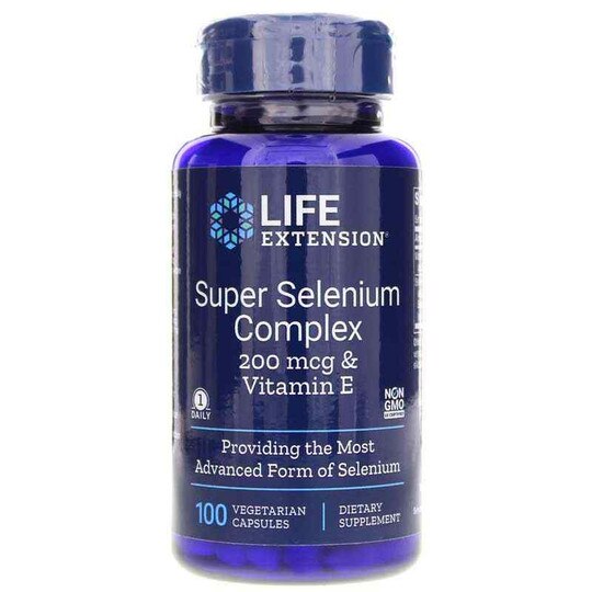 Super Selenium Complex 200 Mcg, 100 Veg Capsules, LFE