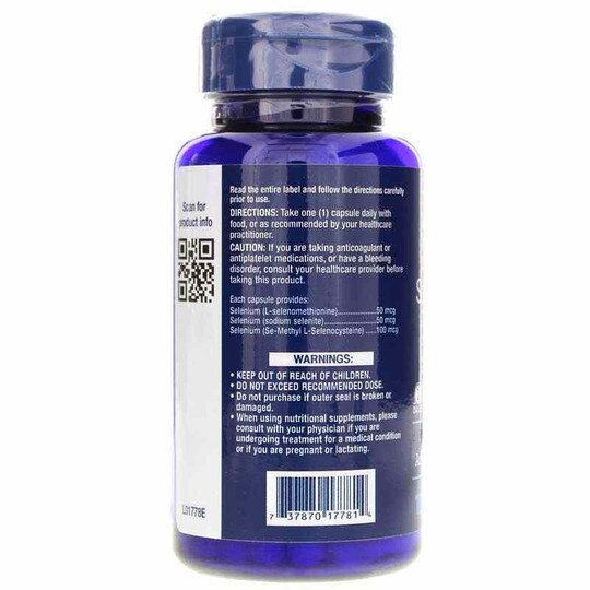 Super Selenium Complex 200 Mcg, 100 Veg Capsules, LFE