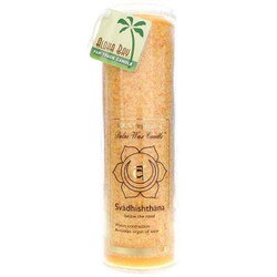 Svadhishthana Orange Unscented Candle 1