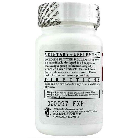 Swedish Flower Pollen Extract, Cardiovascular Research