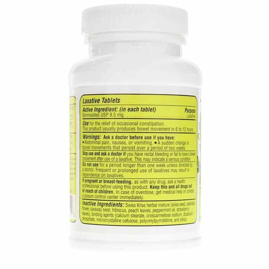 Swiss Kriss Herbal Laxative Tabs, 250 Tablets, MDP
