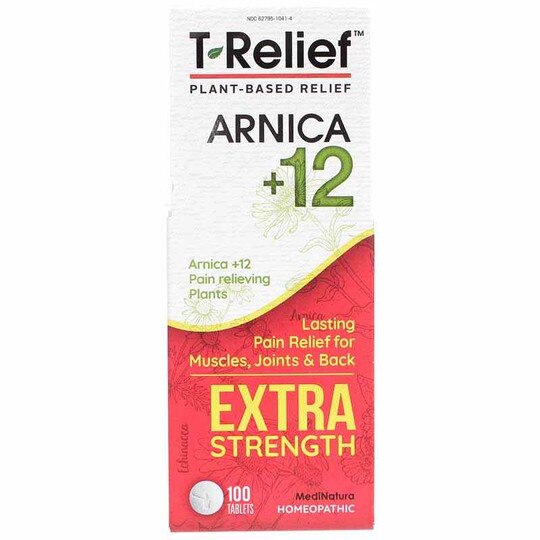 T-Relief Arnica +12 Extra Strength Pain Tablets, MediNatura