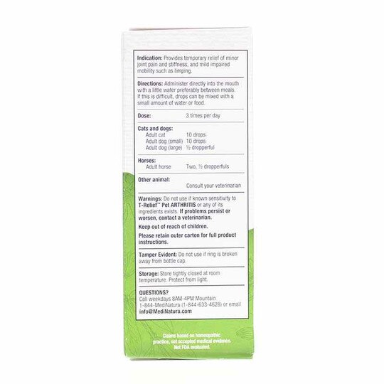 T-Relief Pet Arthritis Pain Oral Drops, 1.69 Oz, MDN
