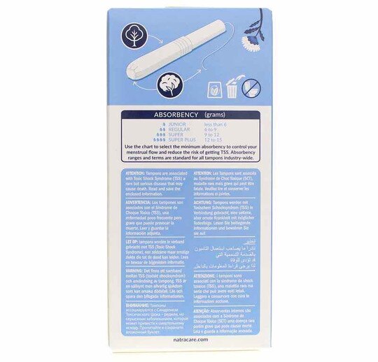 Tampon Organic Cotton Super, 16 Tampons, NCR