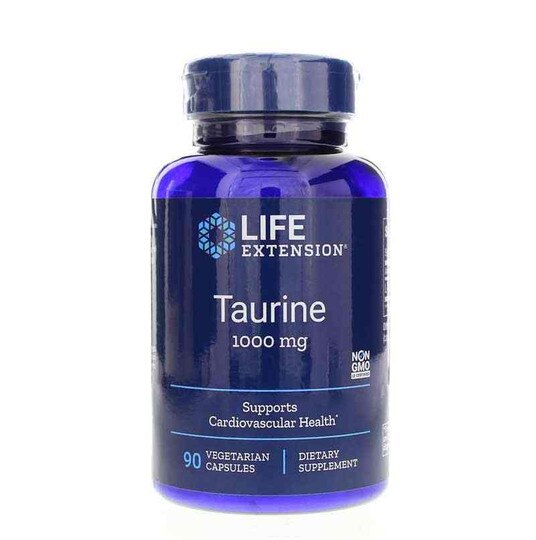 Taurine 1000 Mg, 90 Veg Capsules, LFE