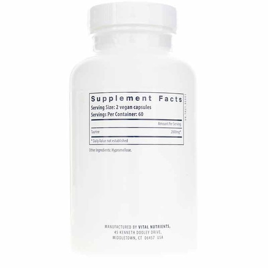 Taurine 2000 Mg, 120 Capsules, VTN