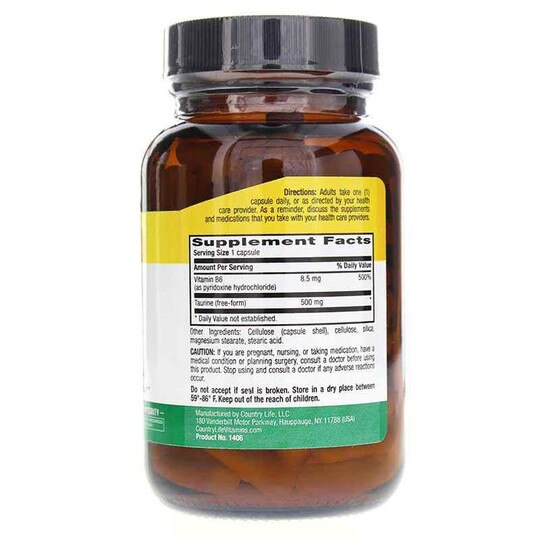 Taurine Caps 500 Mg, 100 Vegan Capsules, CTL