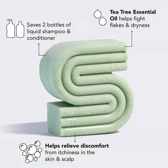 Tea Tree & Mint Clarifying Shampoo Bar, 3.2 Oz, KT