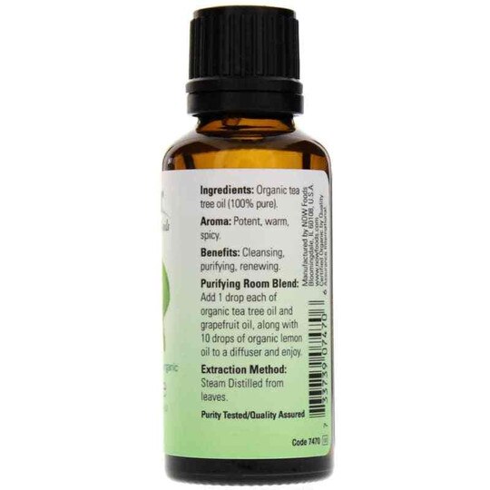 Tea Tree Organic Essential Oil, 1 Oz, NOW