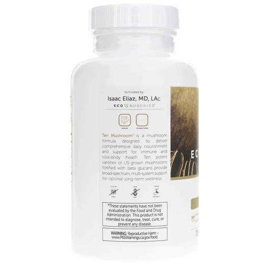 Ten Mushroom Formula, 120 Veg Capsules, ECN