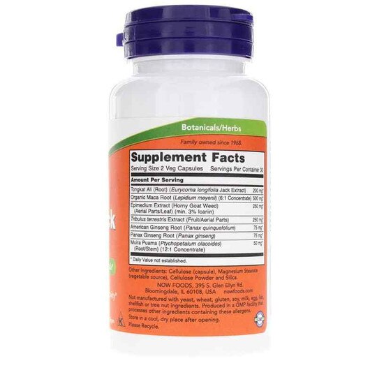 TestoJack 200, 60 Veg Capsules, NOW