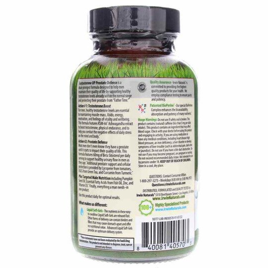 Testosterone UP Prostate Defense, 60 Liquid Softgels, IRN