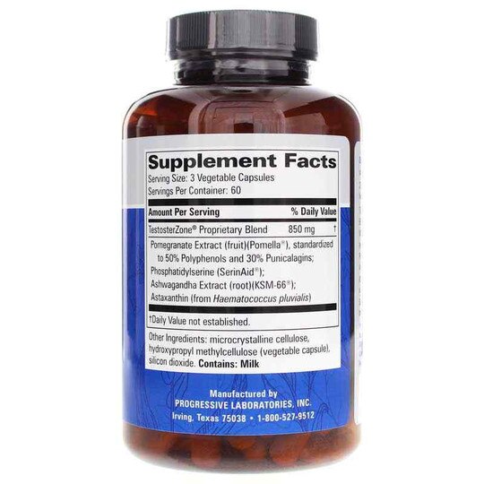 TestosterZone, 180 Veg Capsules, PGL