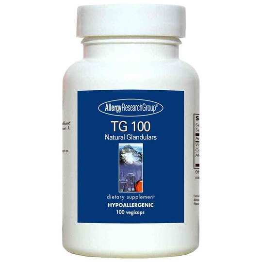 TG 100 Natural Glandulars, 100 Veg Capsules, ARG