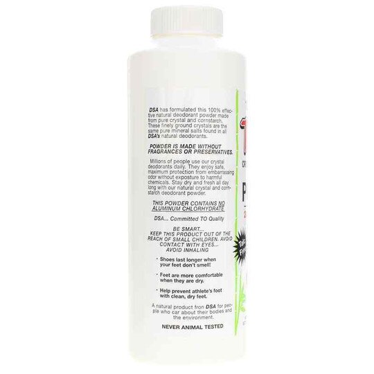 Thai Crystal & Cornstarch Deodorant Powder, 4 Oz, DSA