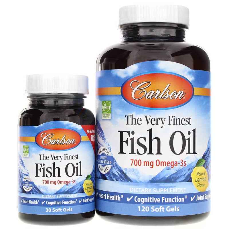 The Very Finest Fish Oil Softgels Bonus Pack, Carlson Labs