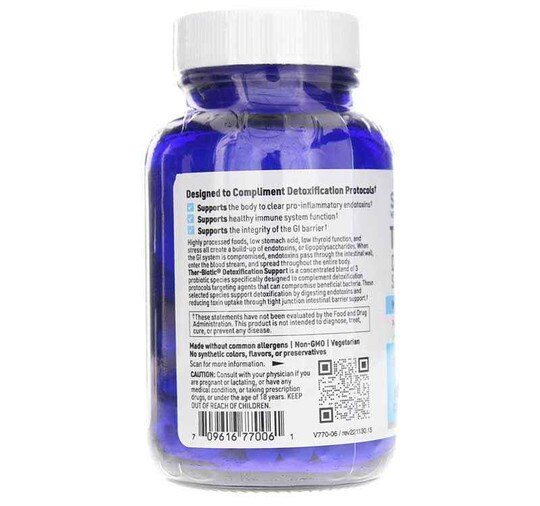 Ther-Biotic Detoxification Support 50 Billion CFU, 60 Ve, KL