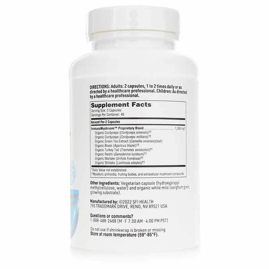 Ther-Biotic® ImmunoMushroom® Capsules, 90 Veg Capsules, KL