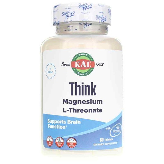 Think Magnesium L-Threonate, 60 Tablets, KAL