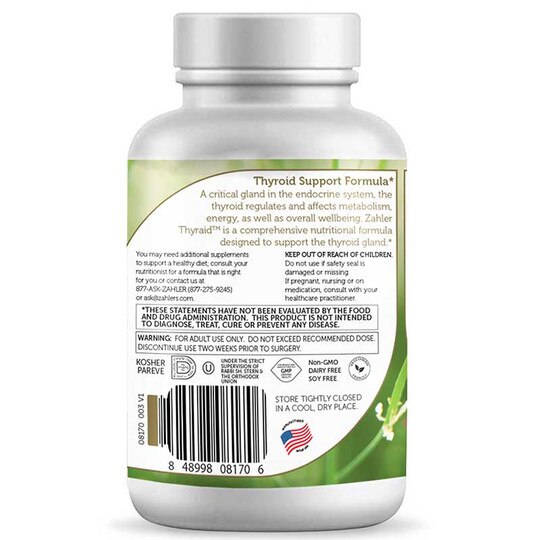 Thyraid Thyroid Support, 60 Capsules, ZHL