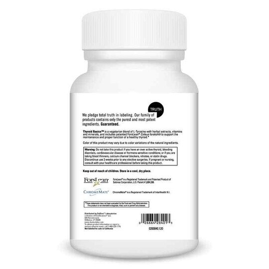 Thyroid Basics, 120 Veg Capsules, DL