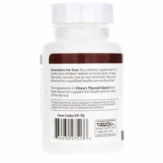 Thyroid Gland, 60 Capsules, VNC
