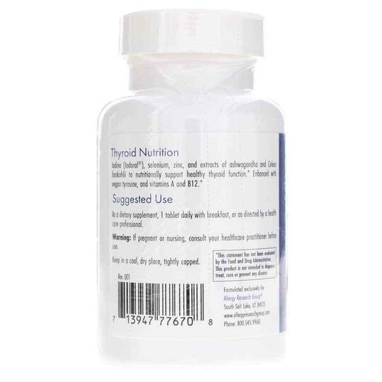 Thyroid Nutrition with Iodoral, 60 Veg Tablets, ARG