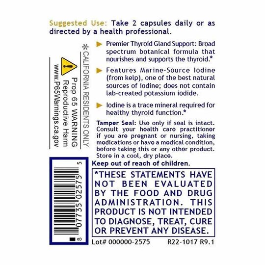 ThyroVen Detoxification and Thyroid Support, 60 Veg Cap, PRL